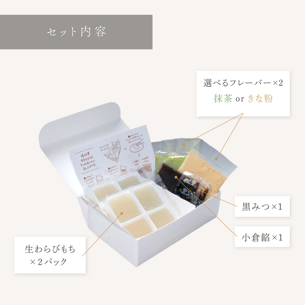 わらび餅 錦 抹茶