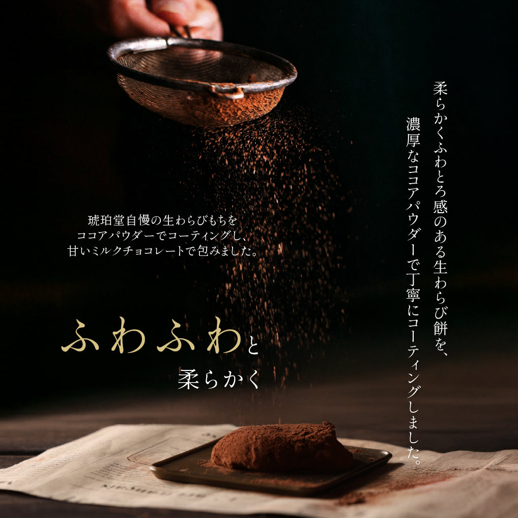 チョコ生わらびもち (2枚)